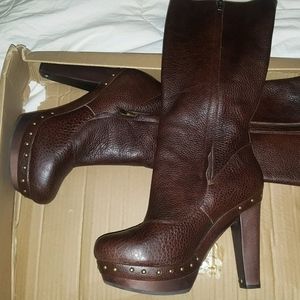 Ugg Leather Cosima Tall Leather Boots
